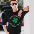 St Patricks Day Birthday Born Lucky On St Pattys Long Sleeve T-Shirt T-Shirt Gifts for Him