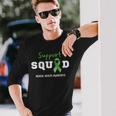 Support Squad Mental Health Awareness Green Ribbon Long Sleeve T-Shirt T-Shirt Gifts for Him