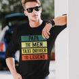 Taxifahrer Taxifahrer Retro Dad Papa Legend Langarmshirts Geschenke für Ihn