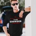 Team Crowder Lifetime Member Surname Last Name Long Sleeve T-Shirt Gifts for Him