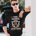 Team Harris Lifetime Member Gift For Surname Last Name Men Women Long Sleeve T-shirt Graphic Print Unisex Gifts for Him