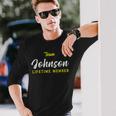 Team Johnson Lifetime Member Surname Birthday Wedding Name Men Women Long Sleeve T-shirt Graphic Print Unisex Gifts for Him