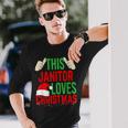 This Janitor Loves Christmas Merry Xmas Holiday Men Women Long Sleeve T-shirt Graphic Print Unisex Gifts for Him
