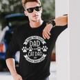 I Have Two Title Dad And Cat Dad Animal Long Sleeve T-Shirt Gifts for Him