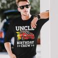 Uncle Birthday Crew Race Car Racing Car Theme Long Sleeve T-Shirt T-Shirt Gifts for Him
