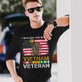 Us Veterans Day Us Army Vietnam Veteran Usa Flag Vietnam Vet Long Sleeve T-Shirt Gifts for Him