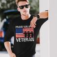 Usa United States Military Proud Son Of A Veteran Long Sleeve T-Shirt Gifts for Him