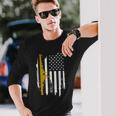Uss Nevada Bb-36 Battleship American Flag Long Sleeve T-Shirt Gifts for Him