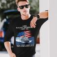 Uss Ralph Johnson Ddg-114 Destroyer Ship Usa Flag Veteran Long Sleeve T-Shirt Gifts for Him