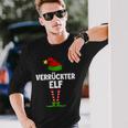 Verrückter Elf Partnerlook Familien Elfen Outfit Weihnachts Langarmshirts Geschenke für Ihn