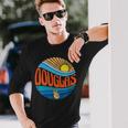 Vintage Douglas-Hemd mit Sonnenuntergang & Groovy Batikmuster Langarmshirts Geschenke für Ihn