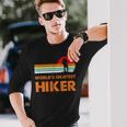 Worlds Okayest Hiker Vintage Retro Hiking Camping Men Long Sleeve T-Shirt Gifts for Him