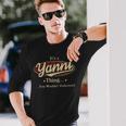 Yanni Personalized Name Gifts Name Print S S With Name Yanni Men Women Long Sleeve T-shirt Graphic Print Unisex Gifts for Him