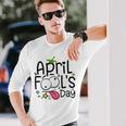 April Fools Day 1St April Jokes Happy April Fools Day Long Sleeve T-Shirt Gifts for Him