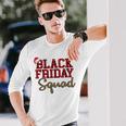 Black Friday Squad Buffalo Plaid Leopard Printed Long Sleeve T-Shirt T-Shirt Gifts for Him