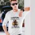 Camping Langarmshirts Lustiger Spruch mit Bärenmotiv, Problemlösungs-Langarmshirts Geschenke für Ihn