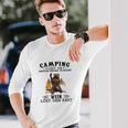 Camping und Wein Langarmshirts - Camping löst Probleme, Wein den Rest Geschenke für Ihn