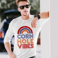 Cornhole Vibes Cornhole For Cornhole Player Long Sleeve T-Shirt Gifts for Him