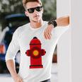 Fireman Fire Hydrant Fire Fighter Long Sleeve T-Shirt Gifts for Him