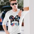 Half American Guatemalan Girl Usa Guatemala Flag Patriot Long Sleeve T-Shirt T-Shirt Gifts for Him