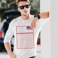 Merica Nutrition Facts V2 Long Sleeve T-Shirt Gifts for Him