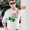 One Lucky Mama St Patricks Day Long Sleeve T-Shirt T-Shirt Gifts for Him