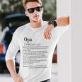 Opa Definition Langarmshirts, Herren Spruch für Großvater Geschenke für Ihn