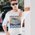 I Read Banned Books Week Librarian Freedom Reader Nerd Long Sleeve T-Shirt Gifts for Him