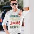 Rentner 2023 Rente Spruch Retro Vintage V2 Langarmshirts Geschenke für Ihn