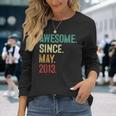 10 Years Old Awesome Since May 2013 10Th Birthday Long Sleeve T-Shirt Gifts for Her