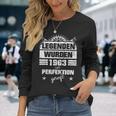 60. Geburtstag Herren Langarmshirts, Legende 1963 für Papa & Opa Geschenke für Sie