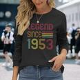 70Th Birthday Gift Legend Since 1953 70 Years Old Men Women Long Sleeve T-shirt Graphic Print Unisex Gifts for Her