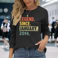 9 Geburtstag Legende Seit Januar 2014 9 Jahre Alt Langarmshirts Geschenke für Sie