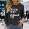 95 Geburtstag Männer Frauen Legende Seit Januar 1928 Langarm Langarmshirts Geschenke für Sie