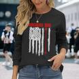 Archery Dad Vintage Usa Red White Flag Long Sleeve T-Shirt Gifts for Her