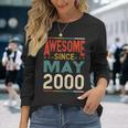 Awesome Since May 2000 Shirt 2000 19Th Birthday Shirt Long Sleeve T-Shirt Gifts for Her