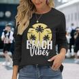 Beach Vibes Summer Long Sleeve T-Shirt Gifts for Her
