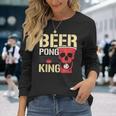 Beer Pong King Alkohol Trinkspiel Beer Pong Langarmshirts Geschenke für Sie