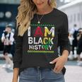 I Am Black History Month African American Pride Celebration V27 Long Sleeve T-Shirt Gifts for Her