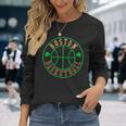 Boston Basketball Seal Shamrock Long Sleeve T-Shirt T-Shirt Gifts for Her