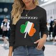 Brennan Reunion Irish Name Ireland Shamrock Long Sleeve T-Shirt Gifts for Her