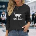 Cat Dad Shirt Perfect For Cat Dad Father’S Day V2 Long Sleeve T-Shirt Gifts for Her