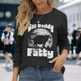 Cat Daddy To A Fatty Vintage Full Moon & Chonk Dad Long Sleeve T-Shirt Gifts for Her