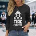 Cool Fire Department & Fire Fighter Firefighter Long Sleeve T-Shirt Gifts for Her