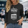 Coole Papas Fahren Motorboot Kapitän Papa Langarmshirts Geschenke für Sie