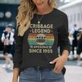 Cribbage Legend 37 Jahre Alt Fantastisch Seit 1985 Cribbage Langarmshirts Geschenke für Sie