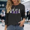 Crohns Disease Awareness Dad Of A Warrior Vintage Long Sleeve T-Shirt Gifts for Her