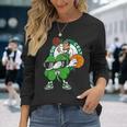 Dabbing Shamrock Basketball St Patricks Day Boston-Celtic Long Sleeve T-Shirt T-Shirt Gifts for Her