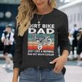 Dirtbike Motocross Dirt Bike Dad Mx Vintage Long Sleeve T-Shirt Gifts for Her
