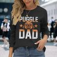 Dog Lover Fathers Day Puggle Dad Pet Owner Animal Puggle Long Sleeve T-Shirt T-Shirt Gifts for Her